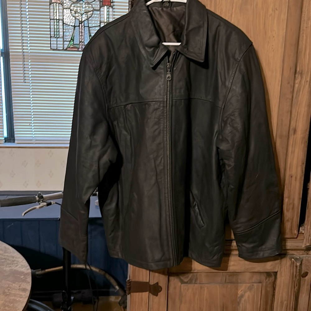 Mens Size 44 Leather Like Jacket